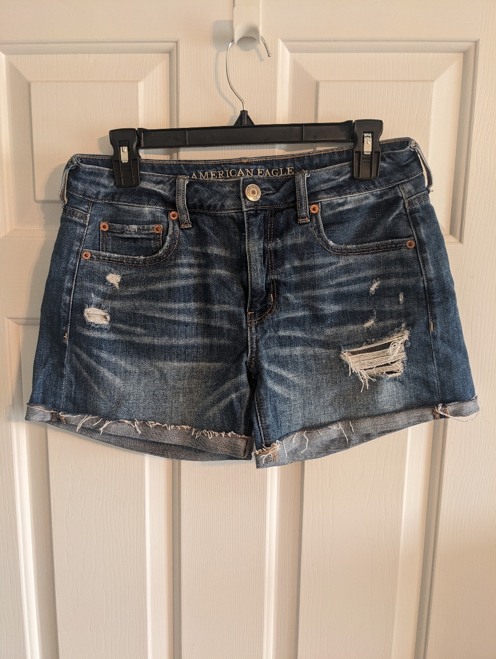 AE Tomgirl Midi Destressed Short Sz 6